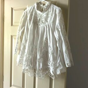 White Harlyn lace shirt